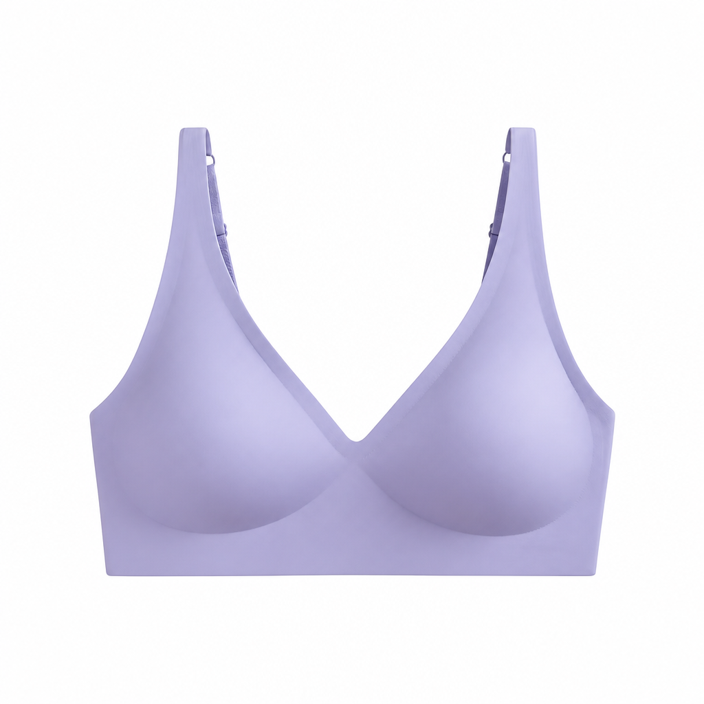 SilkenEase™ – Invisible Wire-Free V-Neck Comfort Bra