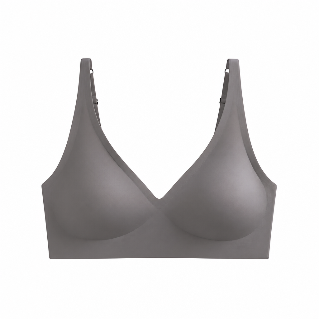 SilkenEase™ – Invisible Wire-Free V-Neck Comfort Bra