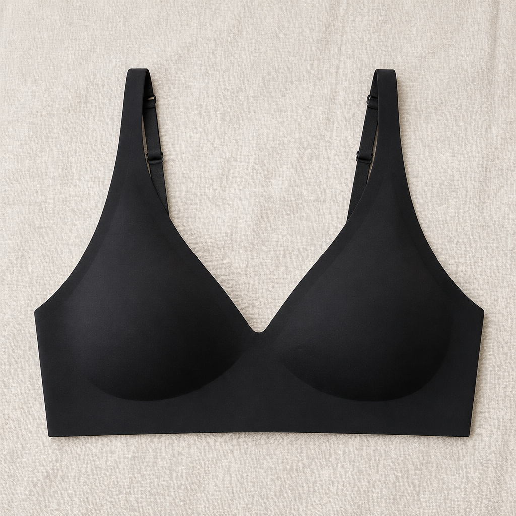SilkenEase™ – Invisible Wire-Free V-Neck Comfort Bra