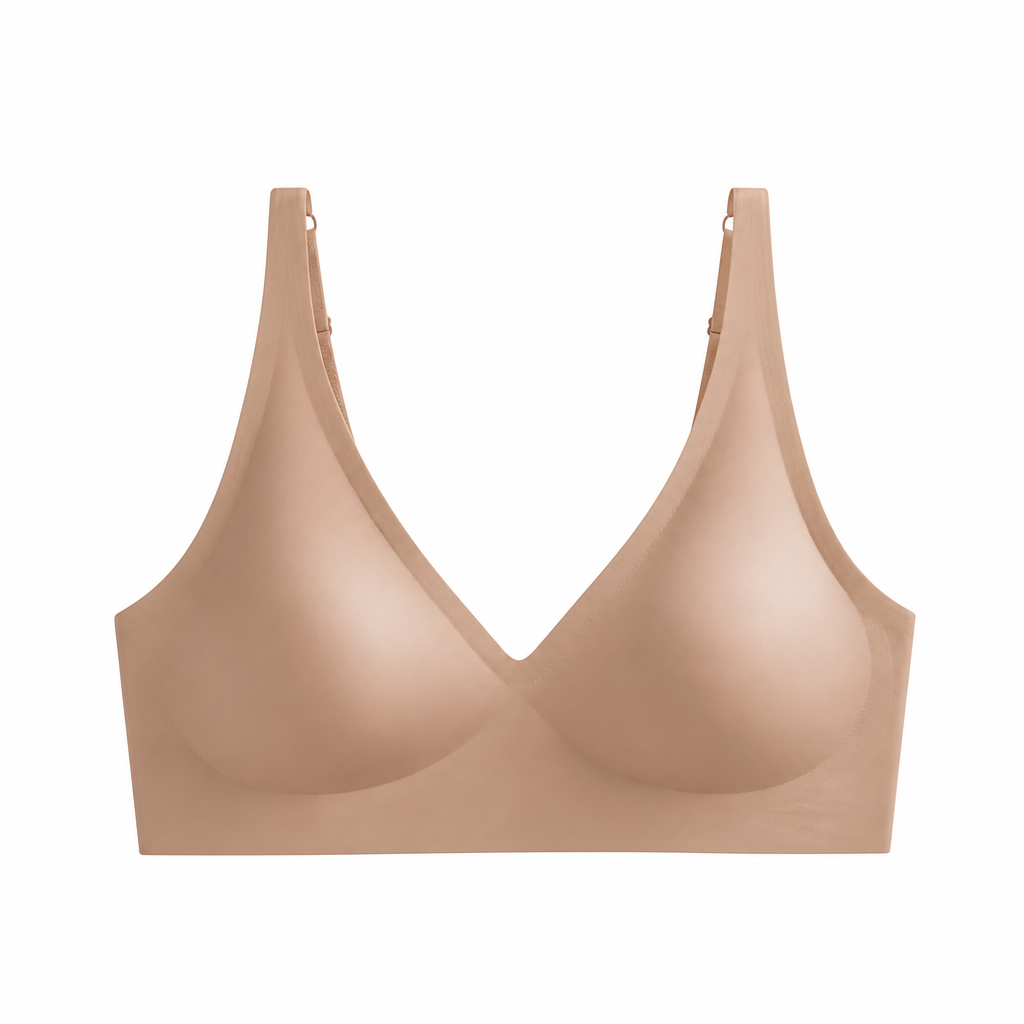 SilkenEase™ – Invisible Wire-Free V-Neck Comfort Bra