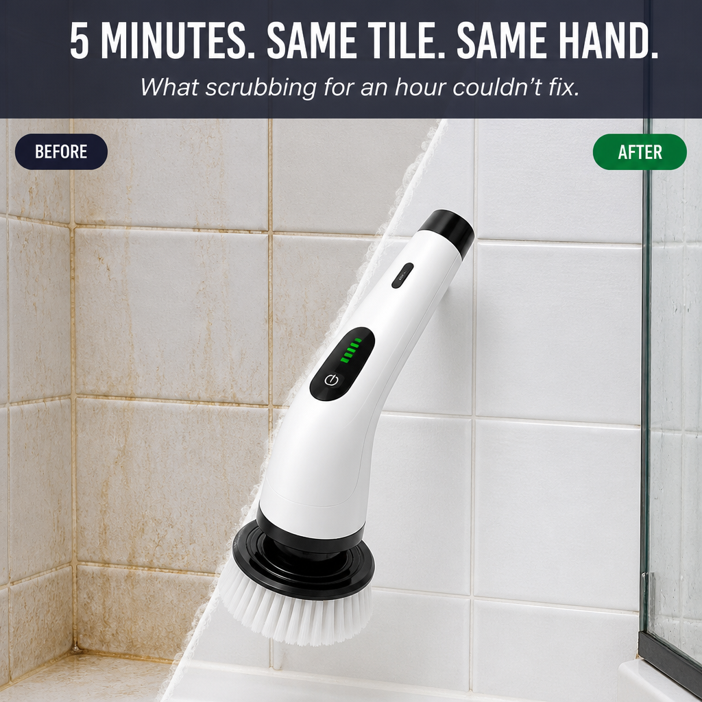 TurboShine™ — Spin Away Grime in Half the Time | 8 Heads + Extension Pole