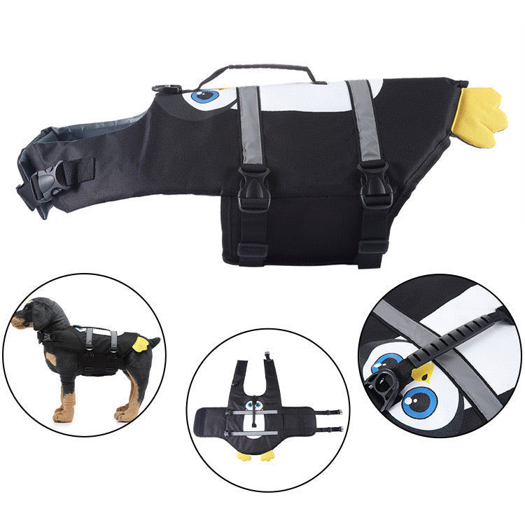 Swimming Safety Vest for Dogs - Various Animal Patterns