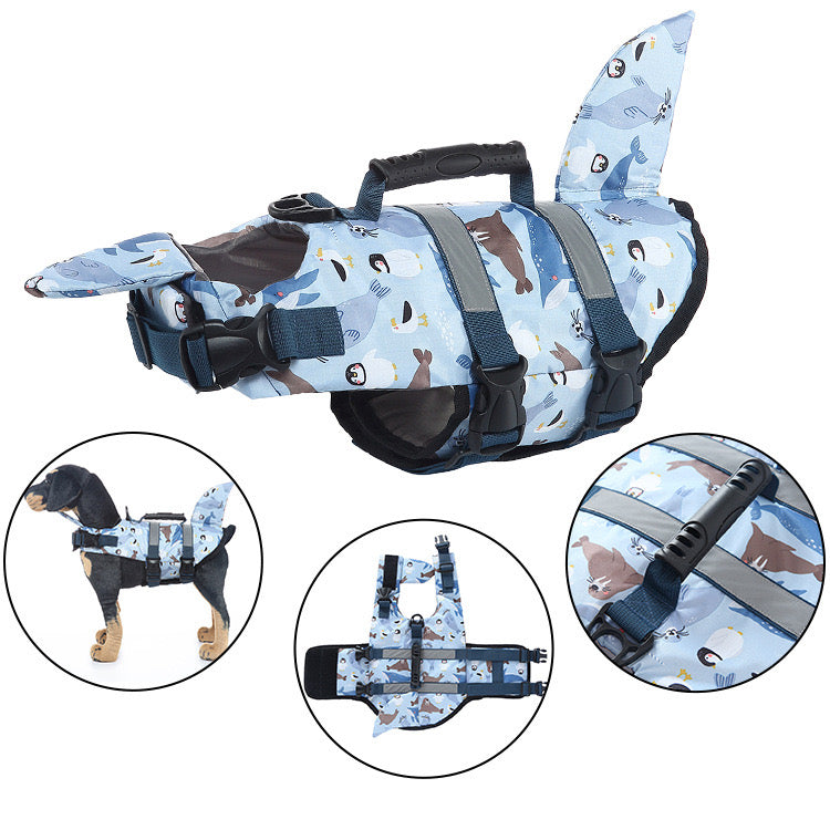 Swimming Safety Vest for Dogs - Various Animal Patterns