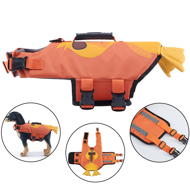 Swimming Safety Vest for Dogs - Various Animal Patterns