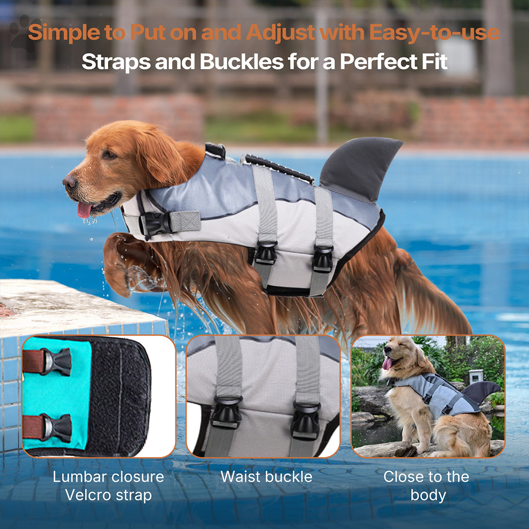 Swimming Safety Vest for Dogs - Various Animal Patterns