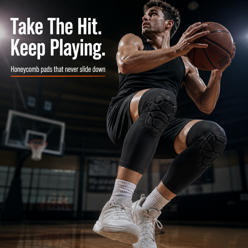 TitanShield™ — Take Every Hit With Honeycomb Pads That Never Slide Down