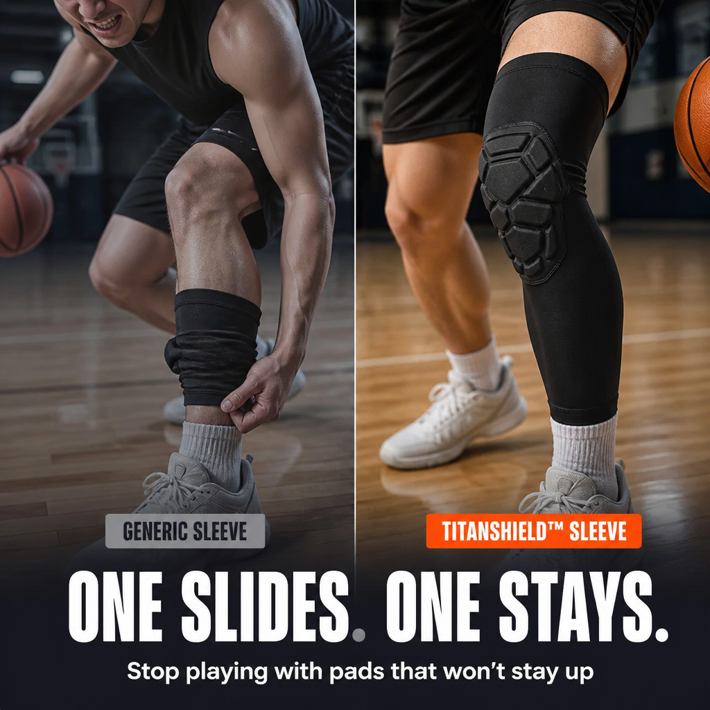 TitanShield™ — Take Every Hit With Honeycomb Pads That Never Slide Down