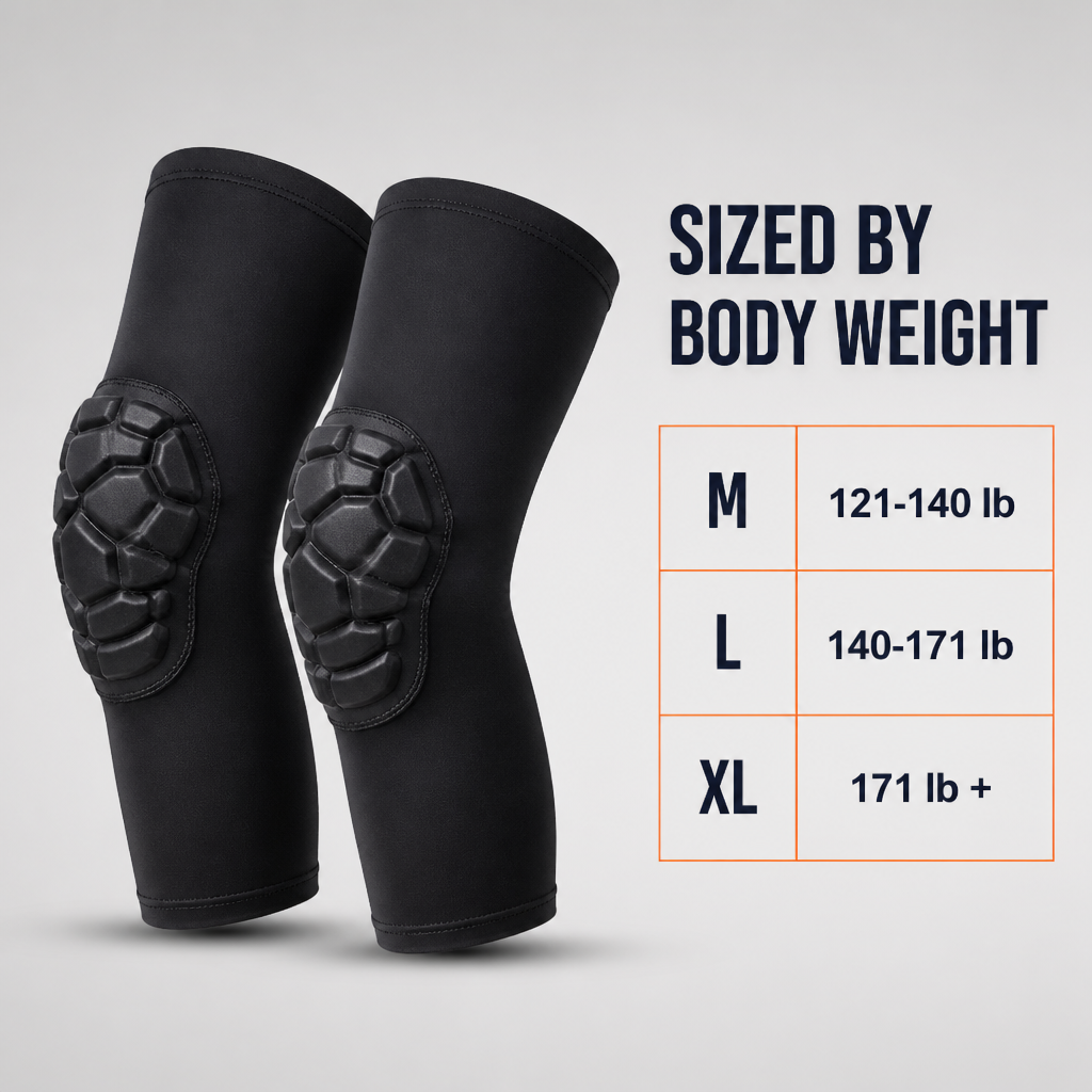 TitanShield™ — Take Every Hit With Honeycomb Pads That Never Slide Down
