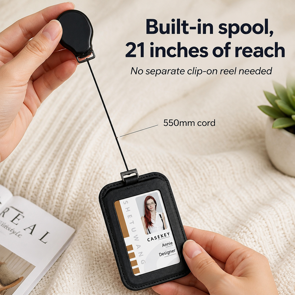 SwiftCord™ — Scan Your Badge Without Lifting It Off Your Neck