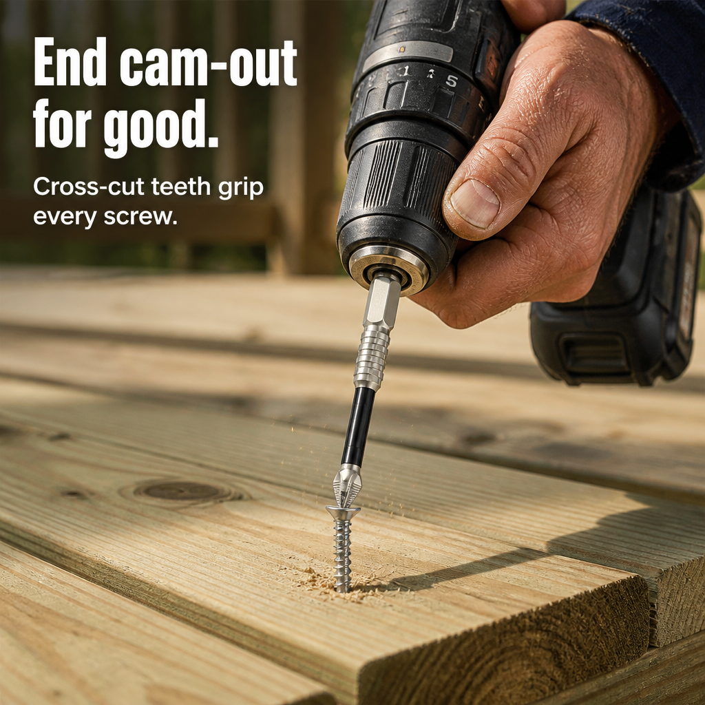 TitanBit Pro™ — Drive Through Stripped Screws Without Cam-Out or Snapped Bits