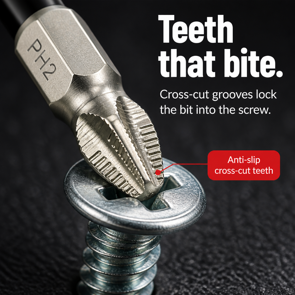 TitanBit Pro™ — Drive Through Stripped Screws Without Cam-Out or Snapped Bits