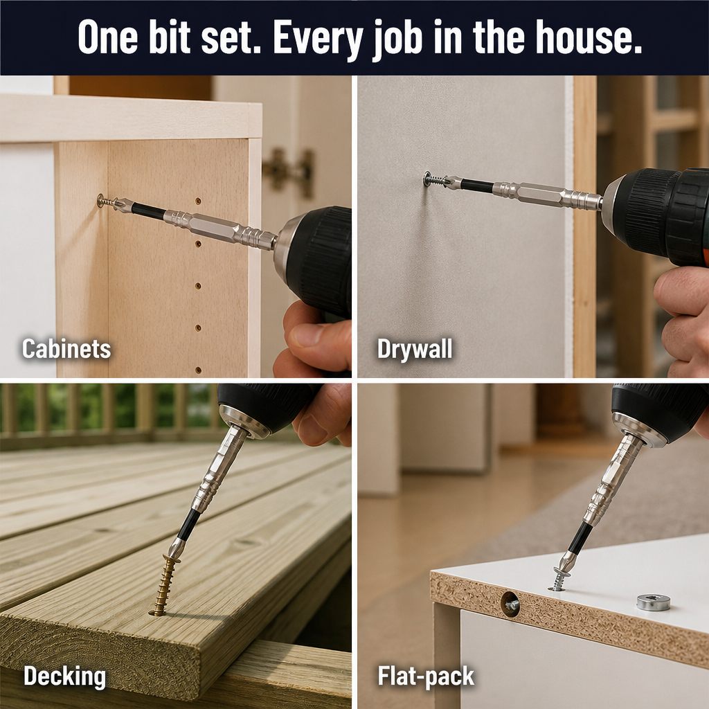 TitanBit Pro™ — Drive Through Stripped Screws Without Cam-Out or Snapped Bits