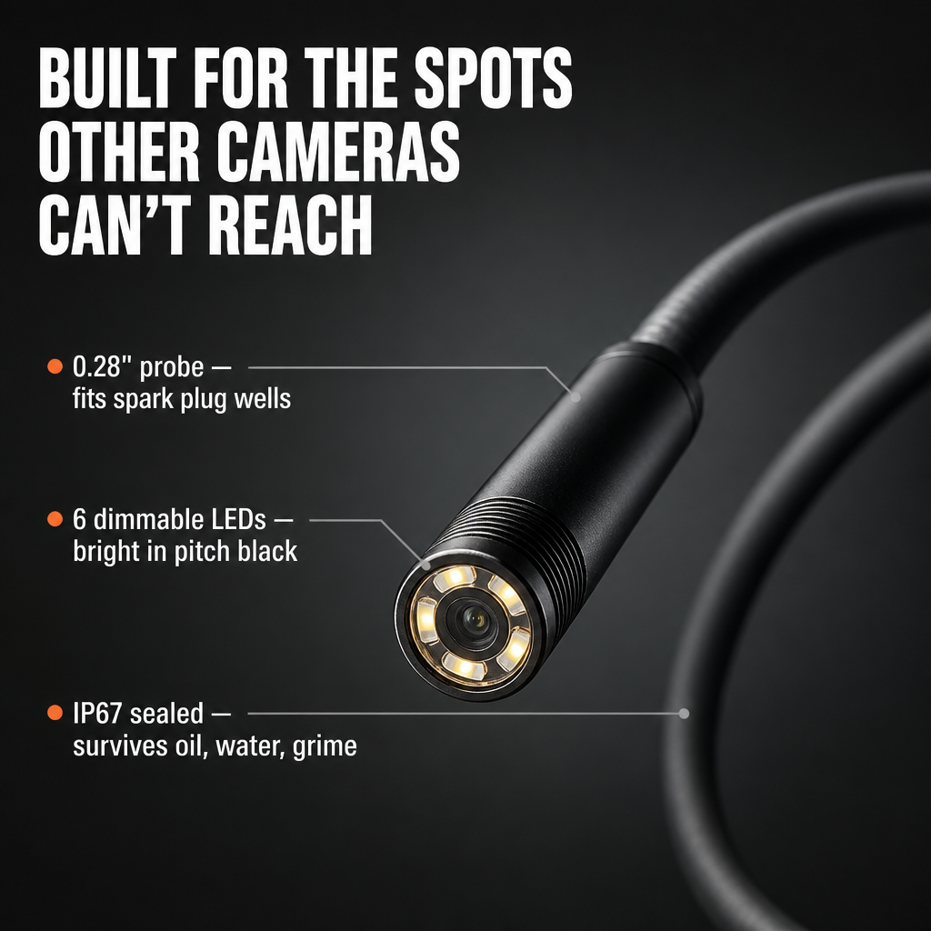 RevealSharp™ — Inspect Engines, Drains, and Tight Spaces Straight From Your Phone