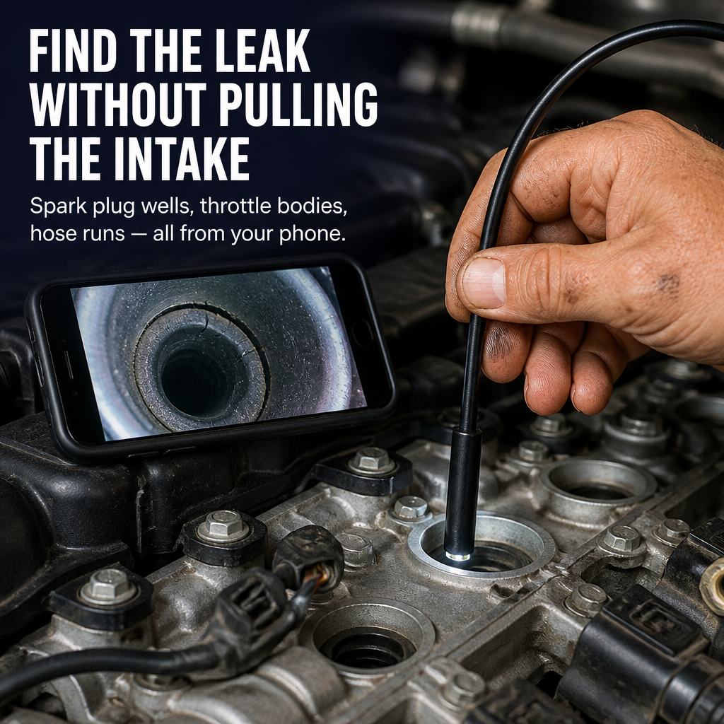 RevealSharp™ — Inspect Engines, Drains, and Tight Spaces Straight From Your Phone