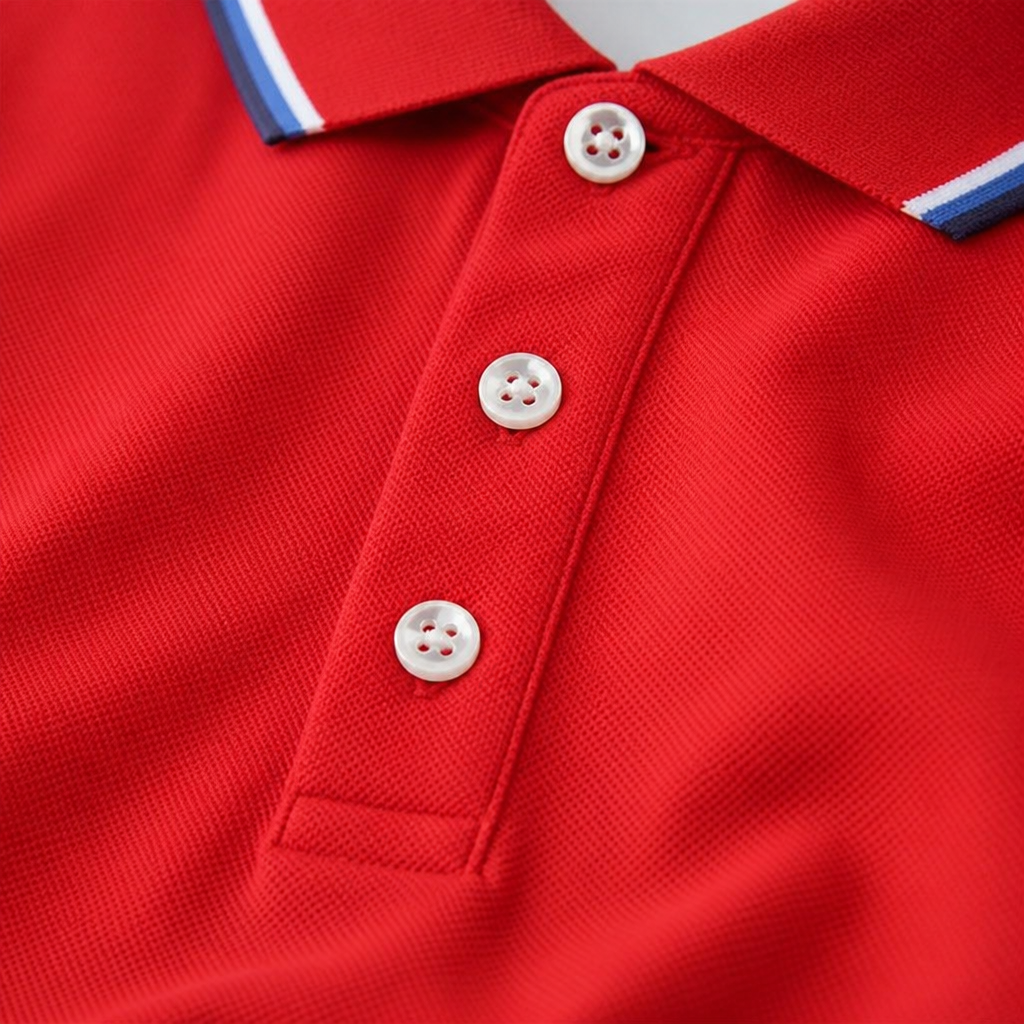 ValorCore™ – Wrinkle-Free Classic Polo Shirt Set with Signature Striped Collar