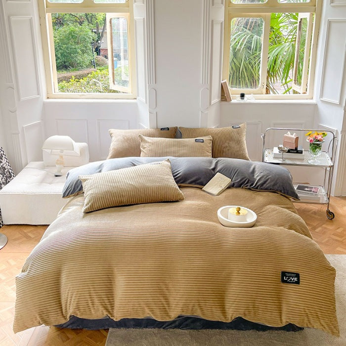 Coral Fleece Bed Cover – Experience Embracing Warmth for Cold Nights