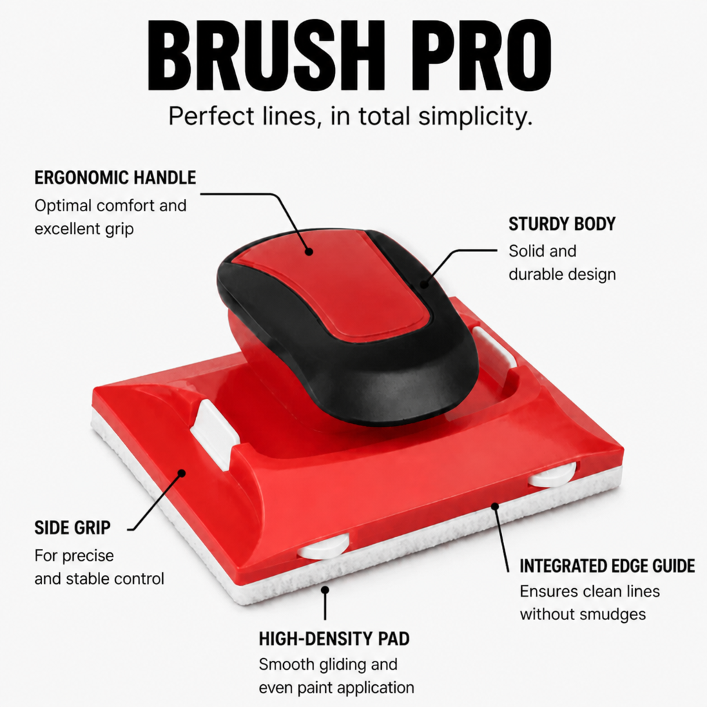 BrushPro™ — Paint Flawless, Sharp Lines Faster Than Ever Before