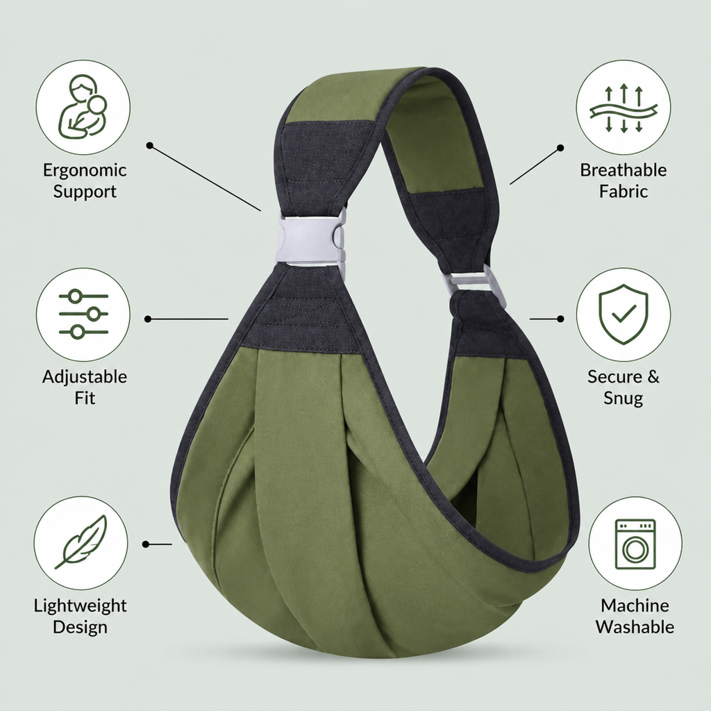 LumaNest™ Sling — Carry Longer, Feel Lighter, Bond Deeper