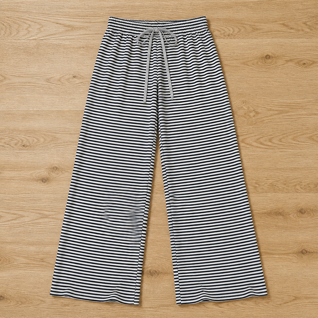 LuxeFlow™ Striped Knit Pants — Feel Unstoppable Freedom and Effortless Chic All Day Long