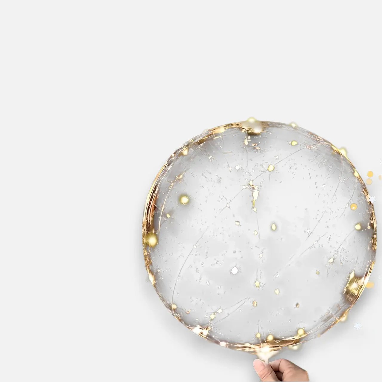 Balloon Set with 10 Pieces | Warm White Glow Ambience | Battery Powered | LumiGlobe