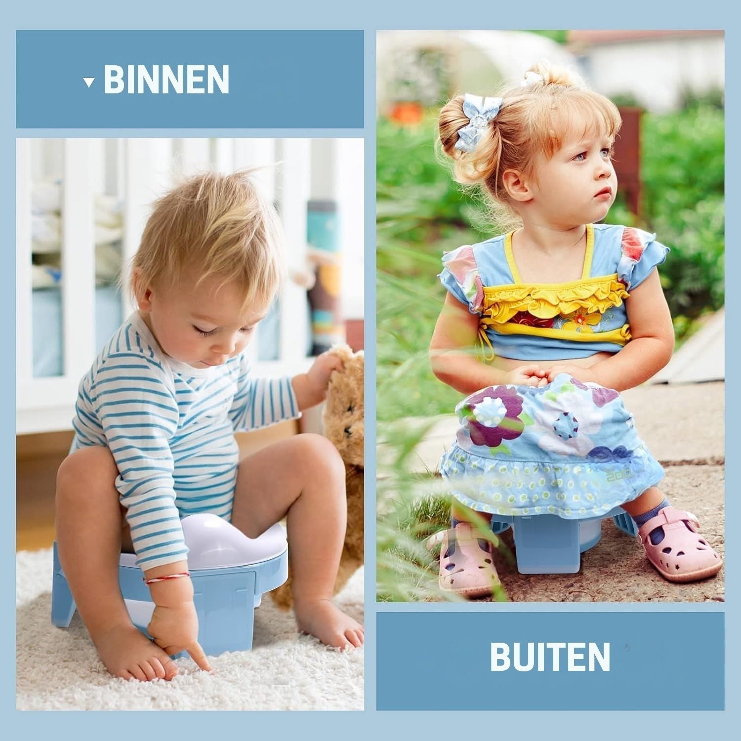 Travel-Friendly Portable Toilet for Kids - Hygienic and Easy to Use