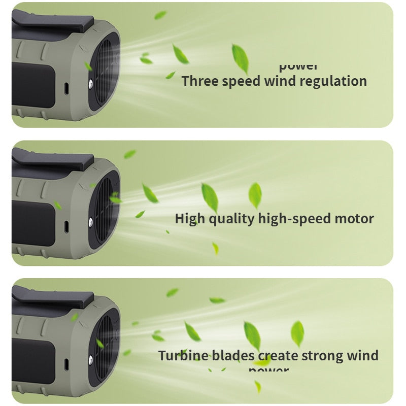 Portable Airflow Device for Fresh Breeze and Freedom on the Go
