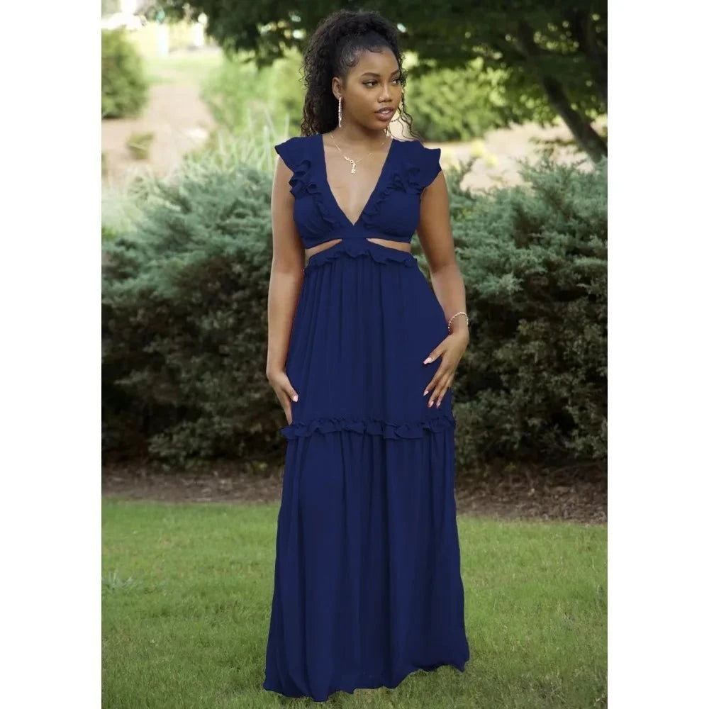 LuxeLure™ Dress V-Neck — Shape Your Curves, Own Every Glance with Effortless All-Day Glamour