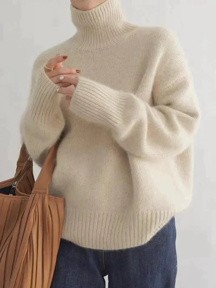 Solvena™ Cashmere Turtleneck Sweater — Wrap Yourself in Featherlight Warmth and Timeless Elegance