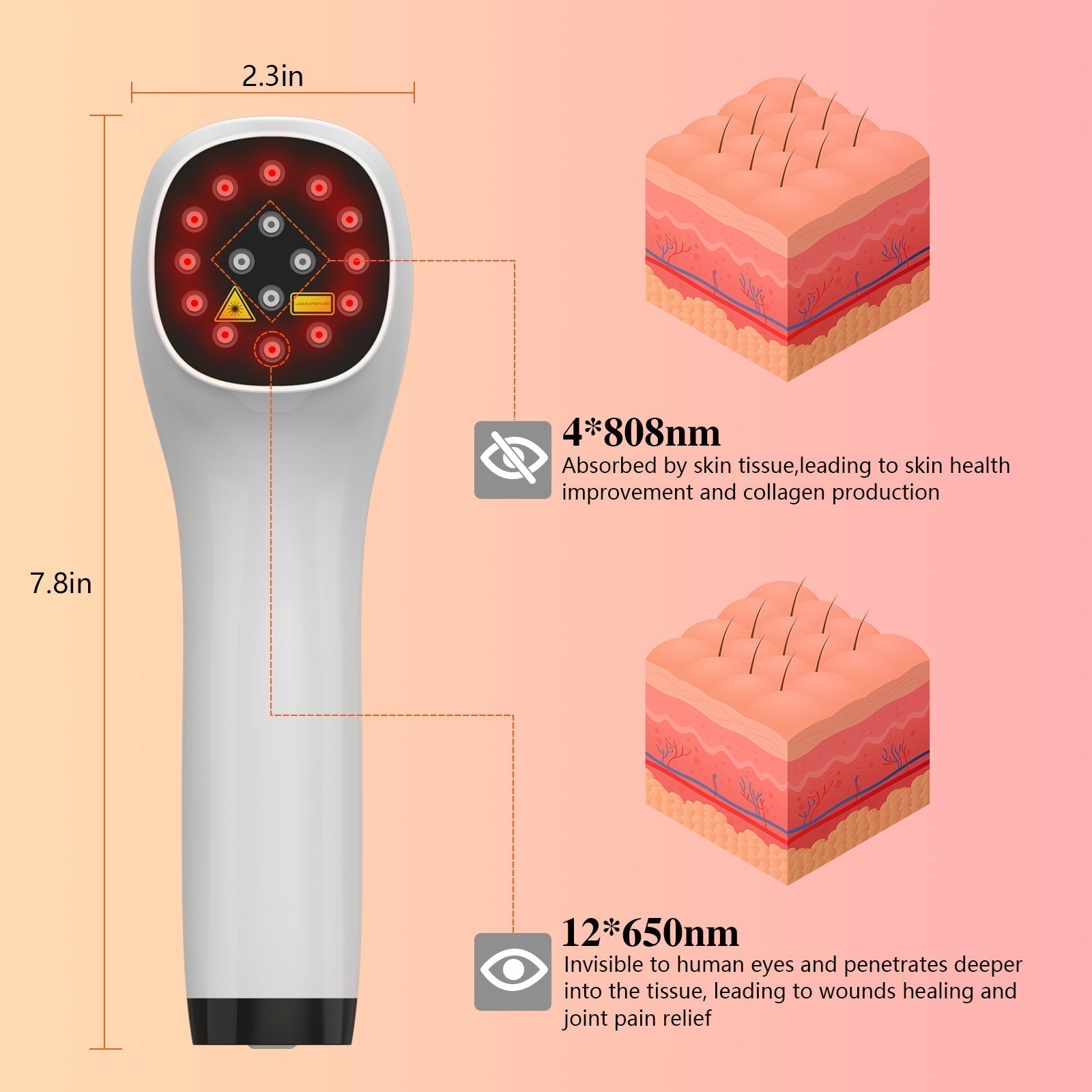 Advanced Cold Laser Therapy Device for Muscle Pain Relief