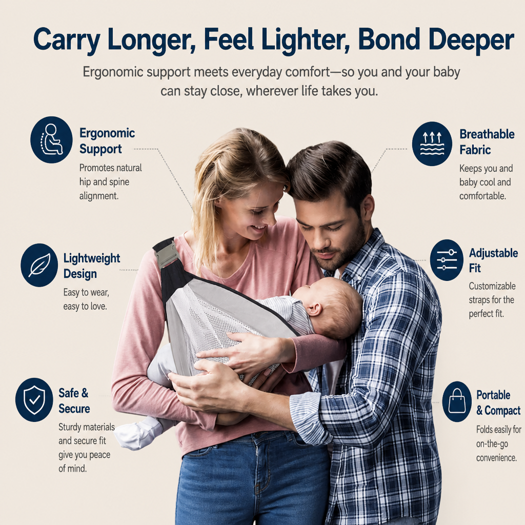 LumaNest™ Sling — Carry Longer, Feel Lighter, Bond Deeper