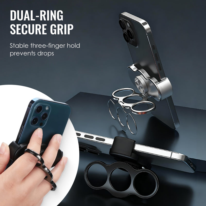 Multi-Ring Grip Holder for Secure Smartphone Use