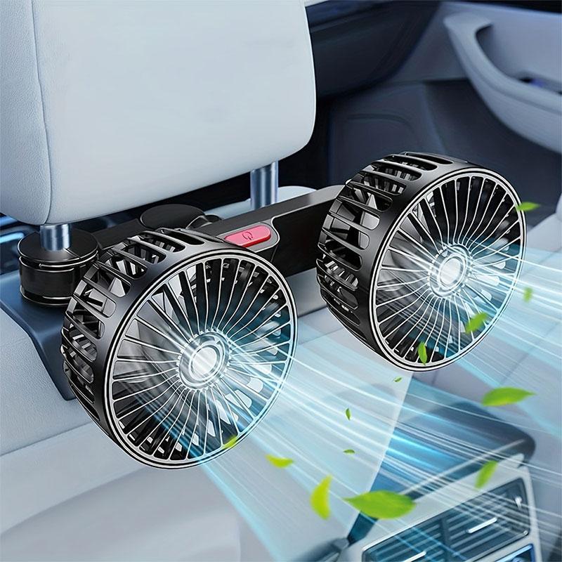 Dual-Head USB Car Fan