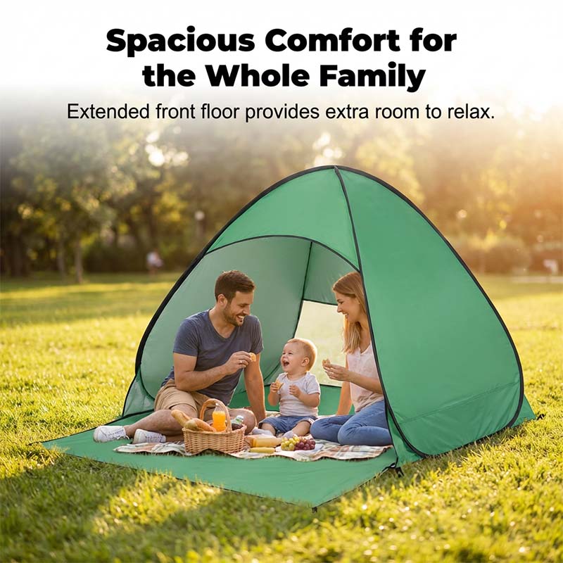 Pop-Up Beach Tent with 98% UV Protection - Sunshade Shelter