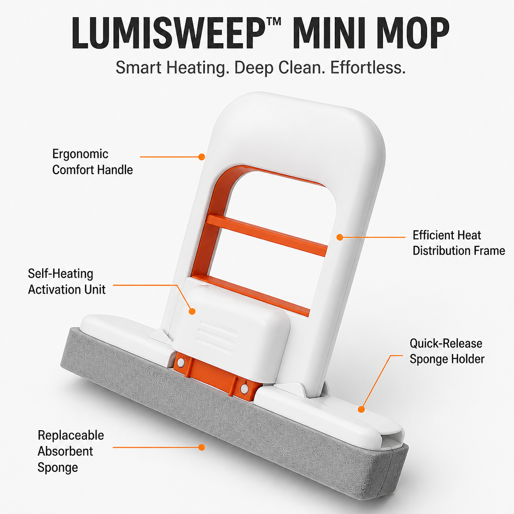 LumiSweep™ Mini Mop — Melt Away Messes Fast and Enjoy Cleaning Again