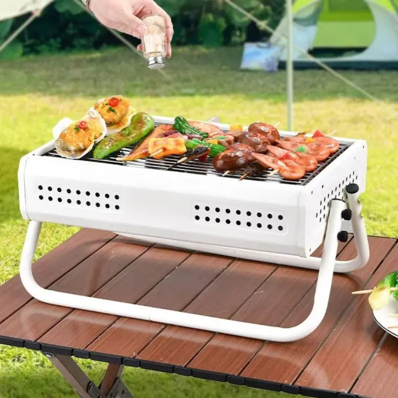 Charcoal Cooker | Portable | Foldable Handles | GrillGo
