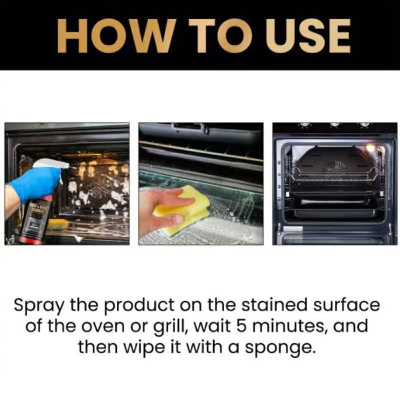 Effortless Oven Cleaning Power in Just 5 Minutes – No Scrubbing Needed!