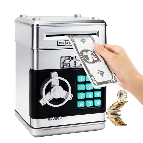 Mini Piggy Bank - Safeguards Pocket Money and Turns Saving into Fun Adventure for Kids