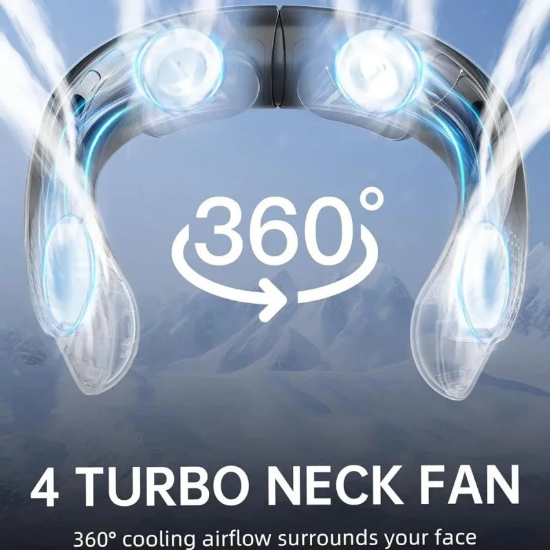 Hands-Free 360° Neck Fan - Cool Breeze Technology