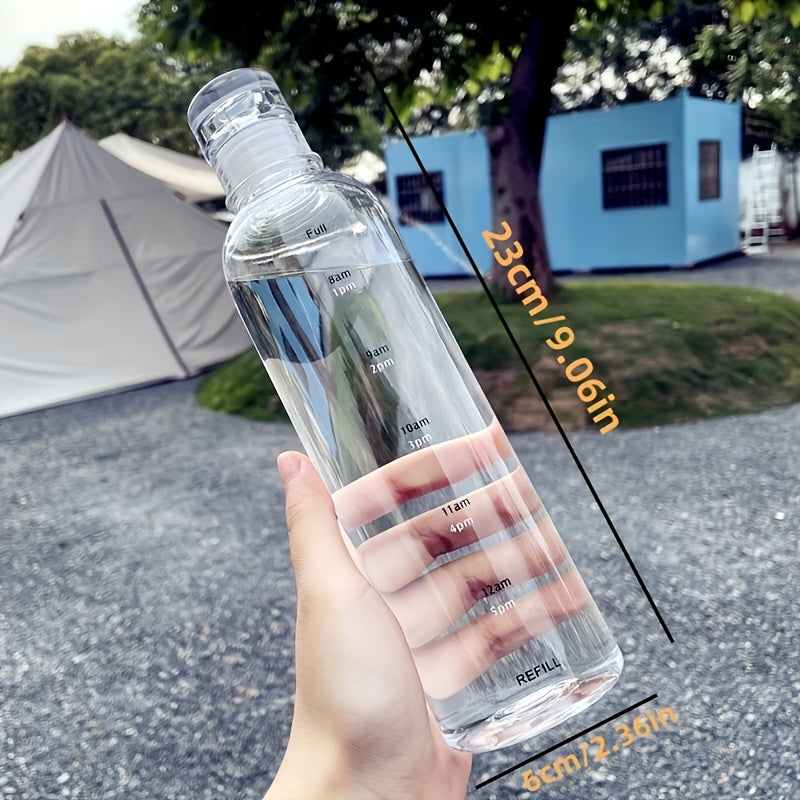 Water Bottle with Time Markers 500/700 ml