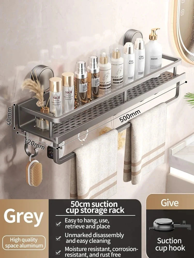 Suction Cup Shower Shelf | No-Drill Installation | Drip Catcher | SnapShelv