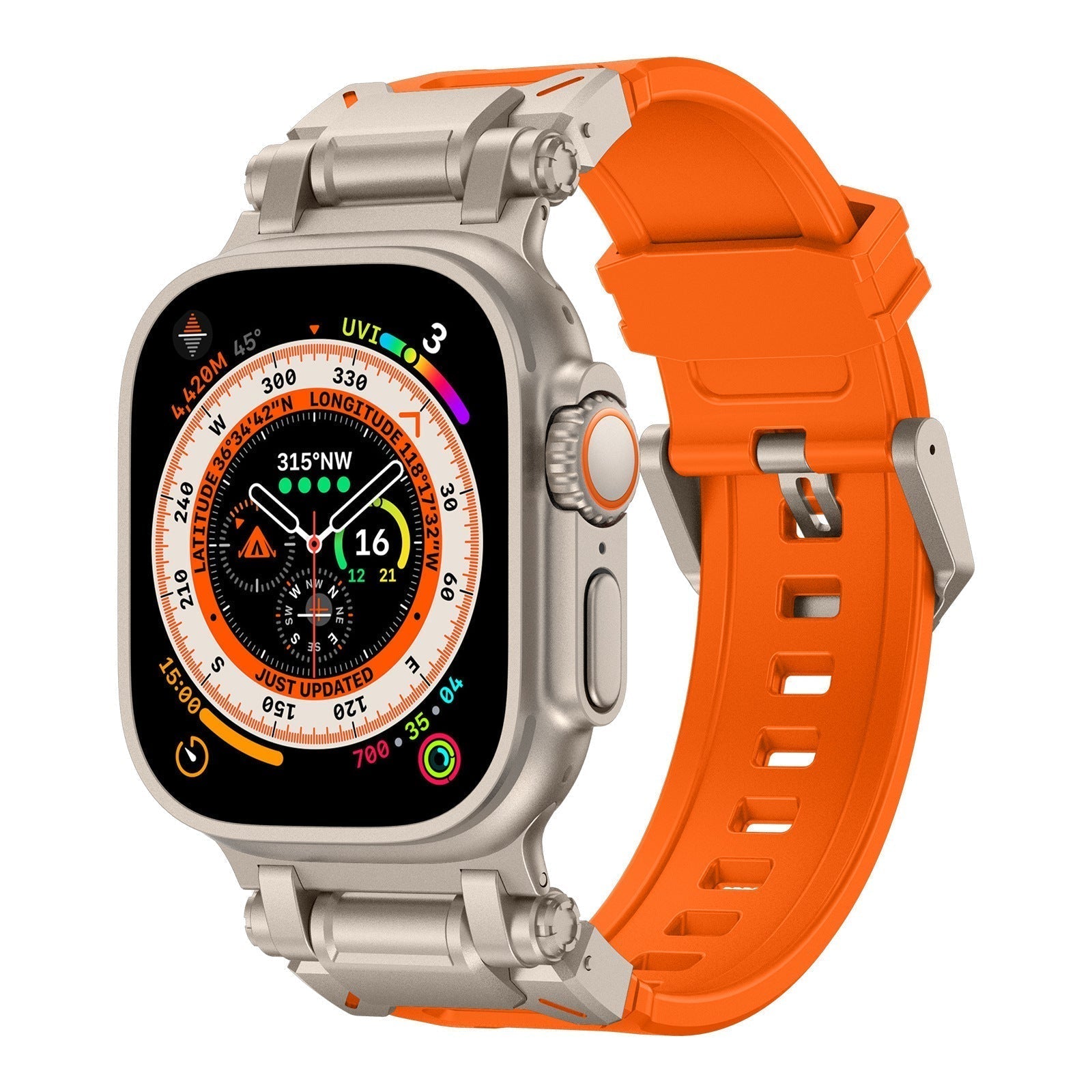 Silicone Strap for Apple Watch - Adventure Style