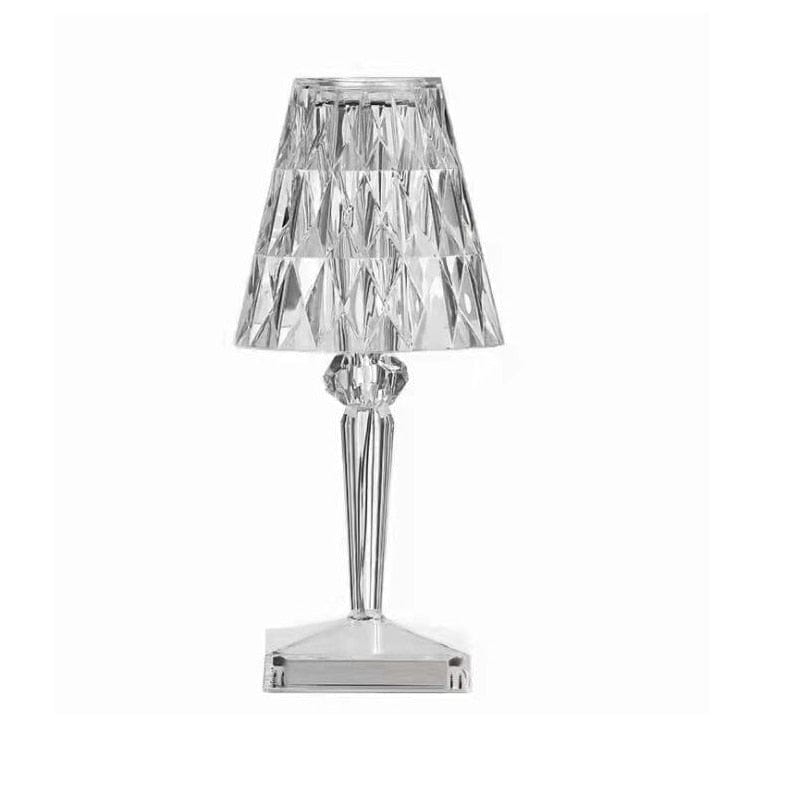 LED Glass Crystal Table Lamp