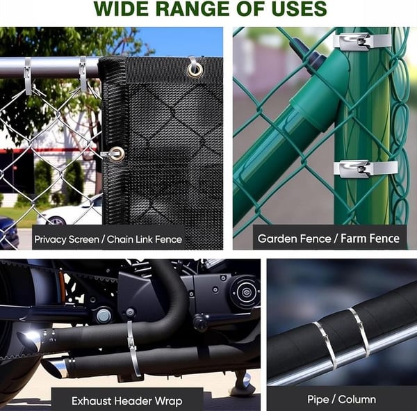 Stainless Steel Cable Tie Gun with Metal Fasteners