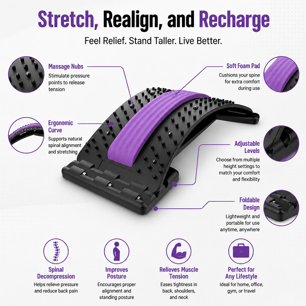 SpinaFlex™ — Melt Away Back Pain and Stand Tall with Effortless Comfort