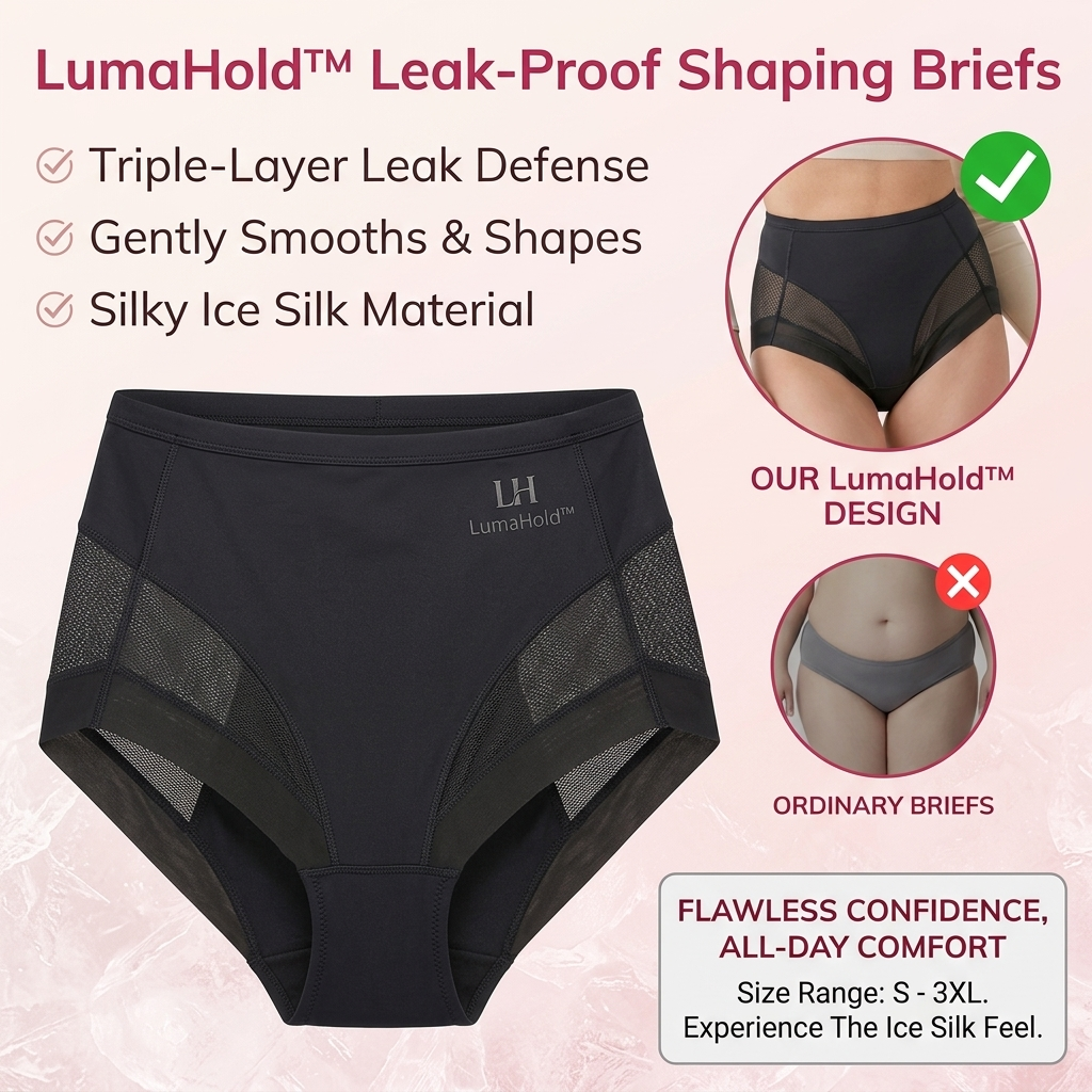 LumaHold™ Leak-Proof Shaping Briefs — Feel Confident, Fresh, and Flawlessly You All Day Long