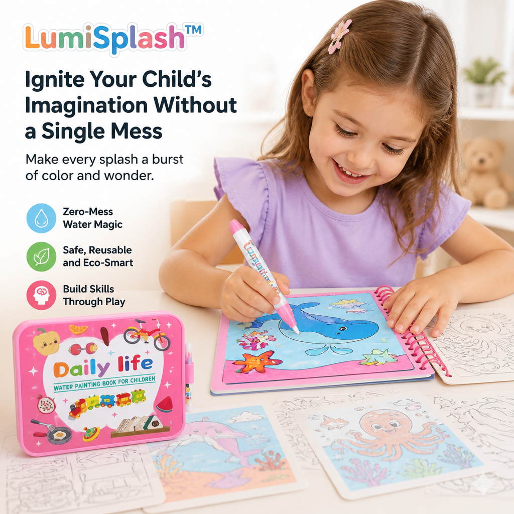 LumiSplash™ — Ignite Your Child’s Imagination Without a Single Mess