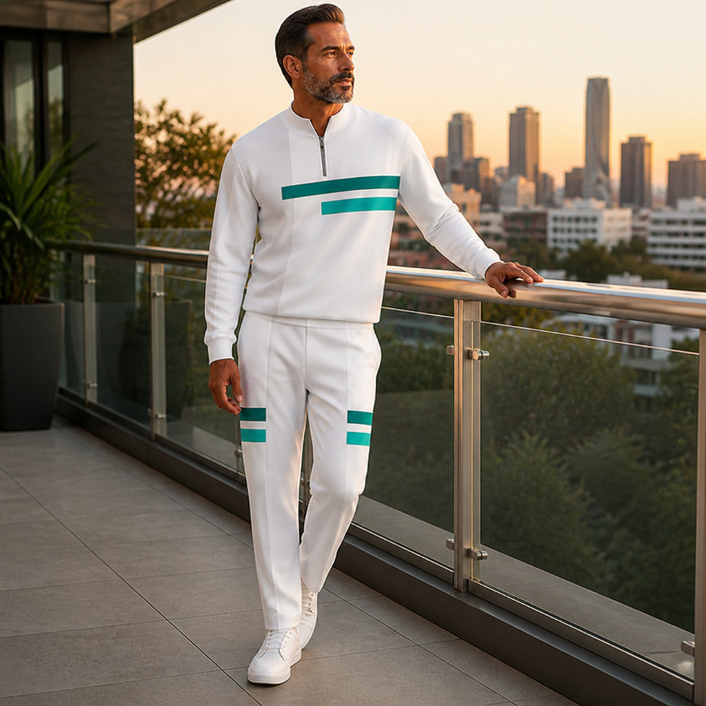 StrideMax™ Half-Zip Tracksuit Set — Unleash Bold Confidence with Perfect Fit and Effortless Freedom