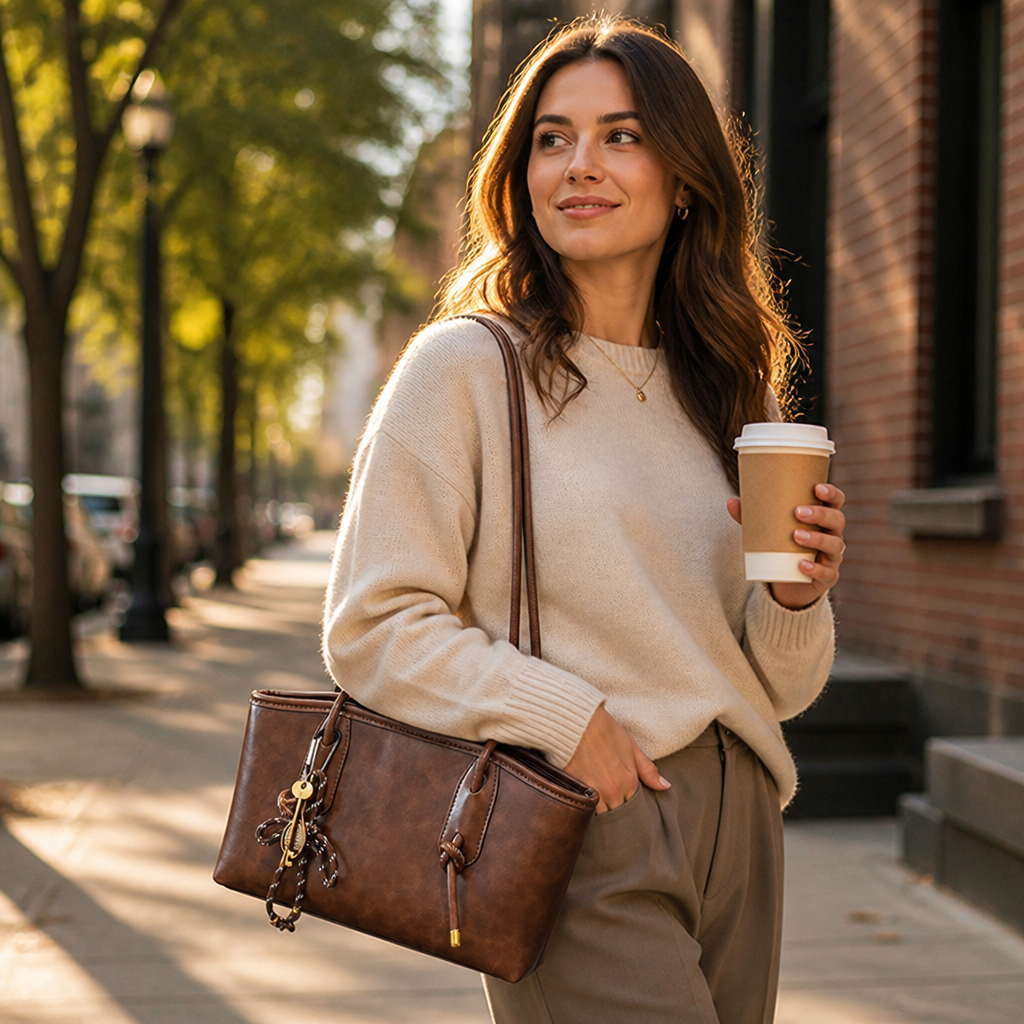 LUXORA™ PU Leather Shoulder Bag — Own Effortless Elegance That Powers Your Every Move