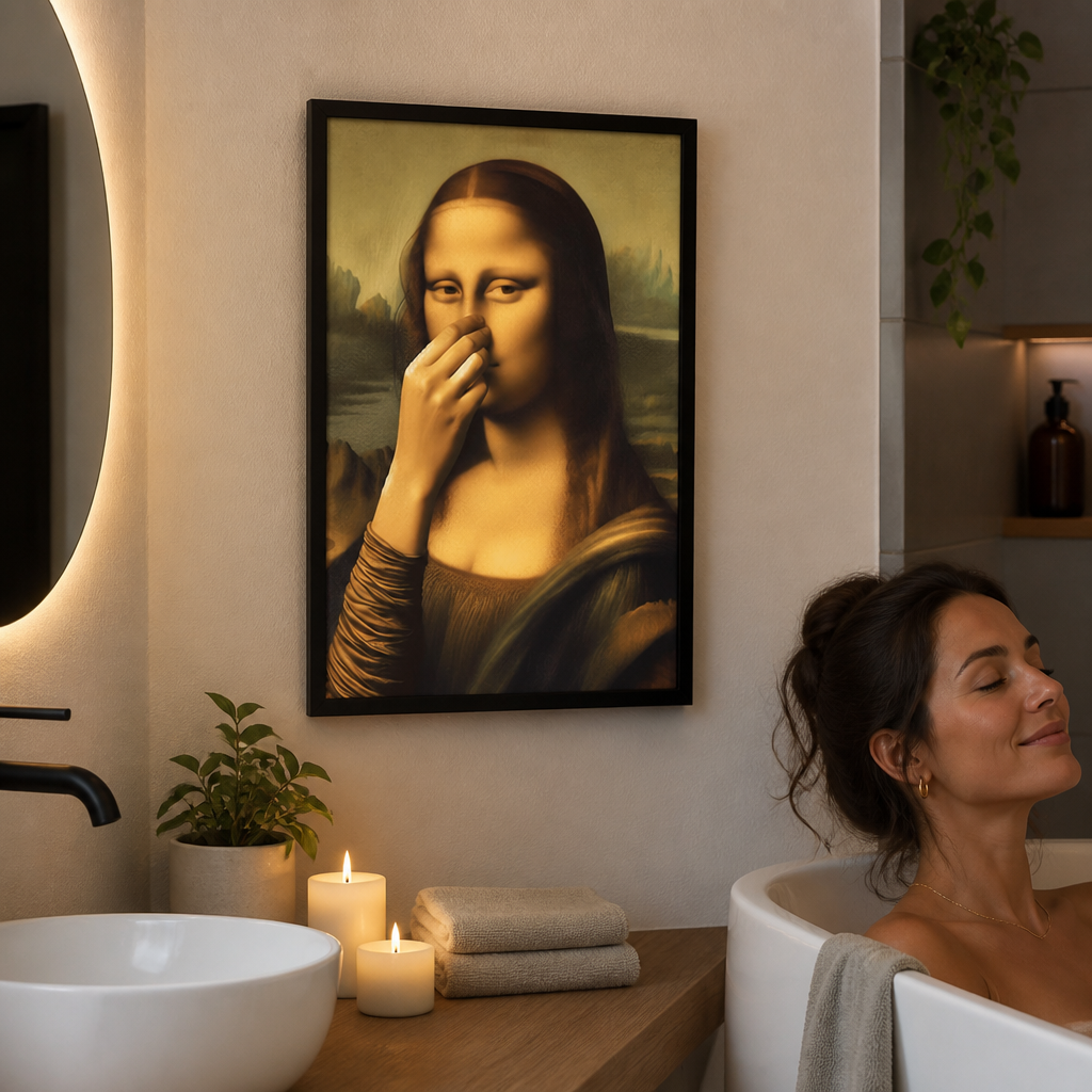 QuirkMuse™ — Turn Your Bathroom into a Bold Stage of Laughter and Style
