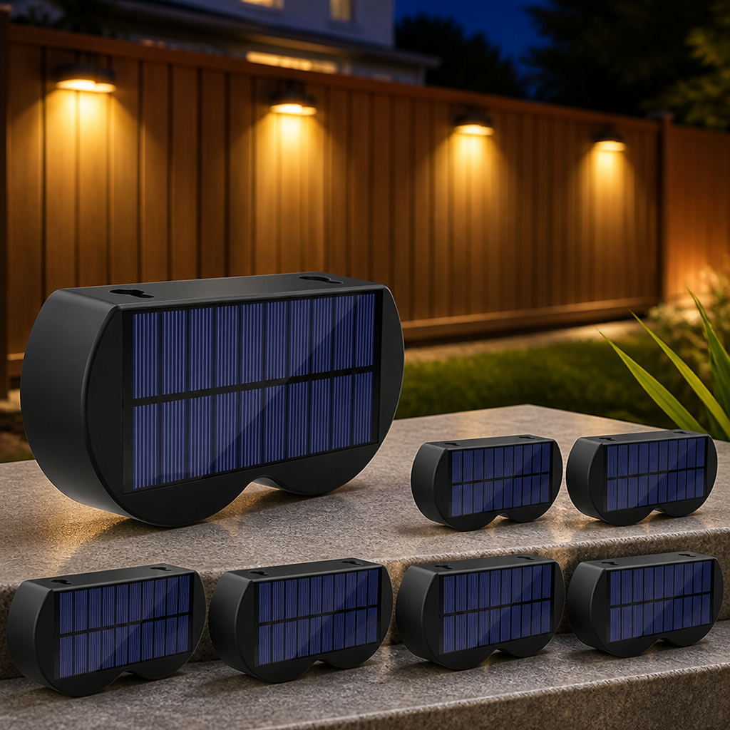 RadiantRay™ Solar Fence Lights — Transform Your Nights with Endless Color and Effortless Glow